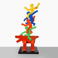 Massive Sculpture, Homage to Keith Haring, 126h - Sold for $6,875 on 11-09-2019 (Lot 454).jpg